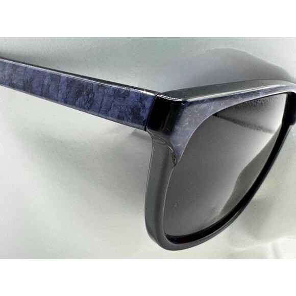NEW Vintage Sunglasses | Non RX | Browline Rectangle Style | Black & Blue | #838 - Picture 3 of 10
